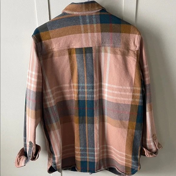 Carhartt Women's Plaid Utility shirt Jacket - Pink, Blue, Yellow - Picture 5 of 6